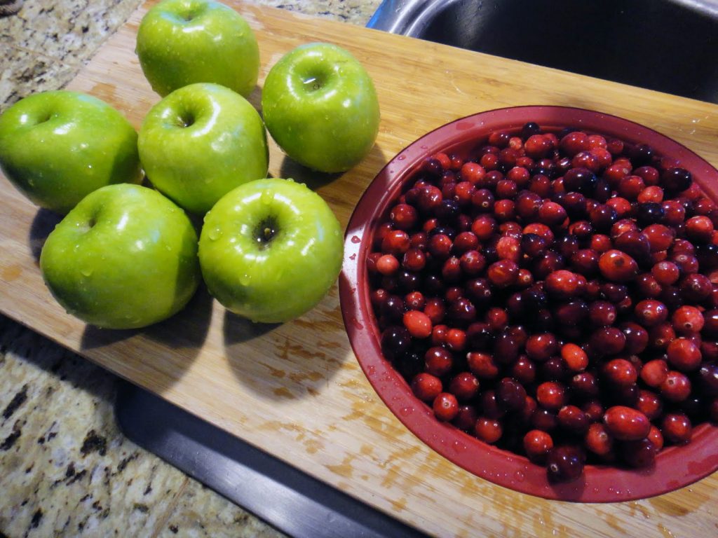 apple crown and cranberry